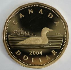 1-DOLLAR -  2004 1-DOLLAR - LOON (PR) -  2004 CANADIAN COINS