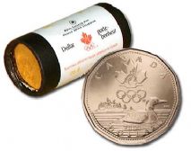 1-DOLLAR -  2004 1-DOLLAR ORIGINAL ROLL - LUCKY LOONIE (SPECIAL WRAPPING) -  2004 CANADIAN COINS