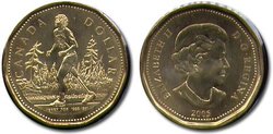 1-DOLLAR -  2005 1-DOLLAR - TERRY FOX - BRILLIANT UNCIRCULATED (BU) -  2005 CANADIAN COINS