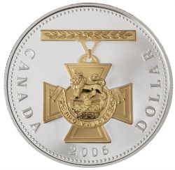 1-DOLLAR -  2006 1-DOLLAR - 150TH ANNIVERSARY OF THE VICTORIA CROSS: GOLDEN EDITION (PR) -  2006 CANADIAN COINS