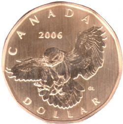 1-DOLLAR -  2006 1-DOLLAR - SNOWY OWL (SP) -  2006 CANADIAN COINS