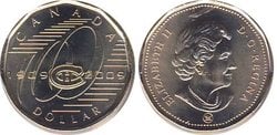 1-DOLLAR -  2009 1-DOLLAR - MONTREAL CANADIENS - BRILLANT UNCIRCULATED (BU) -  2009 CANADIAN COINS