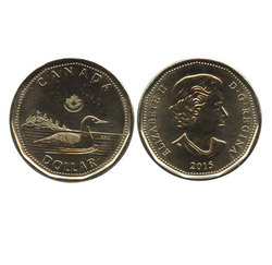 1-DOLLAR -  2015 1-DOLLAR - BRILLIANT UNCIRCULATED (BU) -  2015 CANADIAN COINS