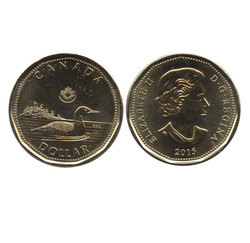 1-DOLLAR -  2015 1-DOLLAR (BU) -  2015 CANADIAN COINS