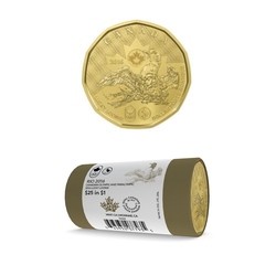 1-DOLLAR -  2016 1-DOLLAR ORIGINAL ROLL - LUCKY LOONIE (SPECIAL WRAPPING) -  2016 CANADIAN COINS