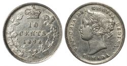 10-CENT -  1875 H 10-CENT -  1875 CANADIAN COINS