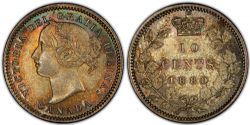 10-CENT -  1880 H 10-CENT Obv.1 -  1880 CANADIAN COINS