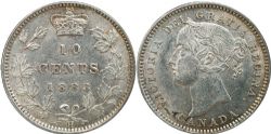 10-CENT -  1883 H 10-CENT -  1883 CANADIAN COINS