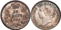 10-CENT -  1884 10-CENT -  1884 CANADIAN COINS