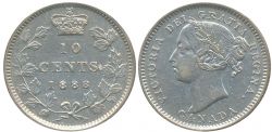 10-CENT -  1888 10-CENT -  1888 CANADIAN COINS