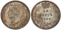 10-CENT -  1896 10-CENT Obv.5 -  1896 CANADIAN COINS