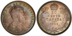 10-CENT -  1903 10-CENT H -  1903 CANADIAN COINS