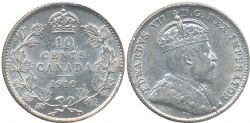 10-CENT -  1910 10-CENT -  1910 CANADIAN COINS