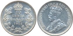 10-CENT -  1914 10-CENT -  1914 CANADIAN COINS