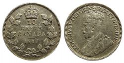 10-CENT -  1917 10-CENT -  1917 CANADIAN COINS
