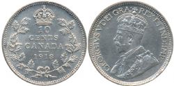 10-CENT -  1918 10-CENT -  1918 CANADIAN COINS