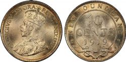 10-CENT -  1919 C 10-CENT -  PIÈCES DE TERRE-NEUVE 1919