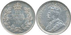 10-CENT -  1929 10-CENT (EF) -  1929 CANADIAN COINS