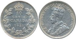 10-CENT -  1931 10-CENT -  1931 CANADIAN COINS