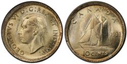 10-CENT -  1939 10-CENT -  1939 CANADIAN COINS