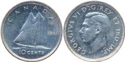 10-CENT -  1944 10-CENT -  1944 CANADIAN COINS