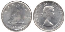 10-CENT -  1954 10-CENT -  1954 CANADIAN COINS