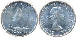 10-CENT -  1958 10-CENT -  1958 CANADIAN COINS