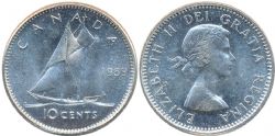10-CENT -  1959 10-CENT -  1959 CANADIAN COINS
