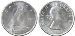 10-CENT -  1962 10-CENT -  1962 CANADIAN COINS
