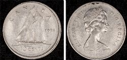 10-CENT -  1974 10-CENT -  1974 CANADIAN COINS