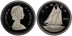 10-CENT -  1985 10-CENT (PR) -  1985 CANADIAN COINS