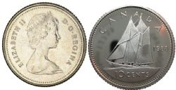 10-CENT -  1988 10-CENT -  1988 CANADIAN COINS
