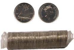 10-CENT -  1992 10-CENT ORIGINAL ROLL -  1992 CANADIAN COINS