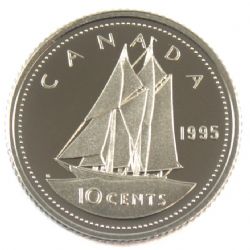 10-CENT -  1995 10-CENT (PR) -  PIÈCES DU CANADA 1995