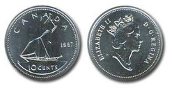 10-CENT -  1997 10-CENT - PROOF-LIKE (PL) -  1997 CANADIAN COINS