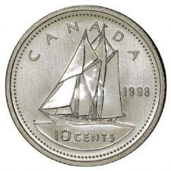 10-CENT -  1998 10-CENT (SP) -  PIÈCES DU CANADA 1998