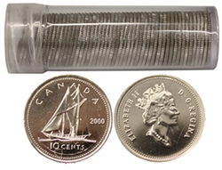10-CENT -  2000 10-CENT - 50 COINS PACK - PROOF-LIKE (PL) -  2000 CANADIAN COINS