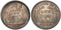 10 CENTS -  1838-O 10-CENTS, NO STARS -  1838 UNITED STATES COINS