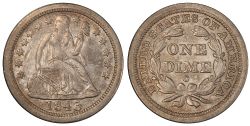 10 CENTS -  1843-O 10-CENTS -  1843 UNITED STATES COINS