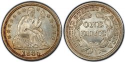 10 CENTS -  1844 10-CENTS -  1844 UNITED STATES COINS