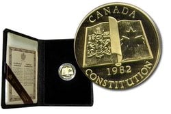 100 DOLLARS -  PATRIATION OF THE CANADIAN CONSTITUTION -  1982 CANADIAN COINS 07