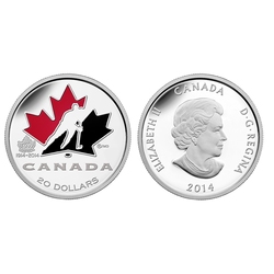 100TH ANNIVERSARY OF HOCKEY CANADA -  2014 CANADIAN COINS