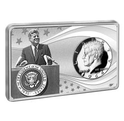 100TH ANNIVERSARY OF JOHN F. KENNEDY - SILVER COIN AND BAR SET -  2017 UNITED STATES COINS