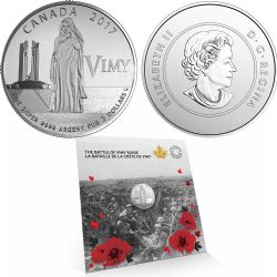 100TH ANNIVERSARY OF THE BATTLE OF VIMY RIDGE -  2017 CANADIAN COINS