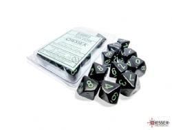 10D10 SET -  10D10, OPAQUE BLACK/GREEN -  OPAQUE CHX