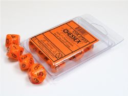 10D10 SET -  10D10, ORANGE WITH BLACK NUMBERS -  VORTEX CHX