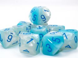 10D10 SET -  10D10, PEARL TURQUOISE-WHITE AND BLUE -  GEMINI CHX