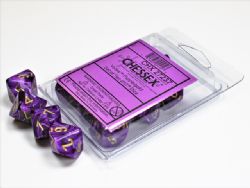 10D10 SET -  10D10, PURPLE WITH GOLD NUMBERS -  VORTEX CHX