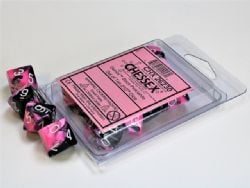 10D10 SET -  BLACK-PINK WITH WHITE NUMBERS -  GEMINI