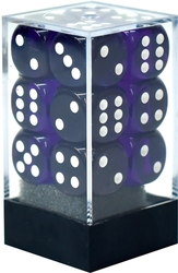 12D6, PURPLE WITH WHITE -  TRANSLUCENT